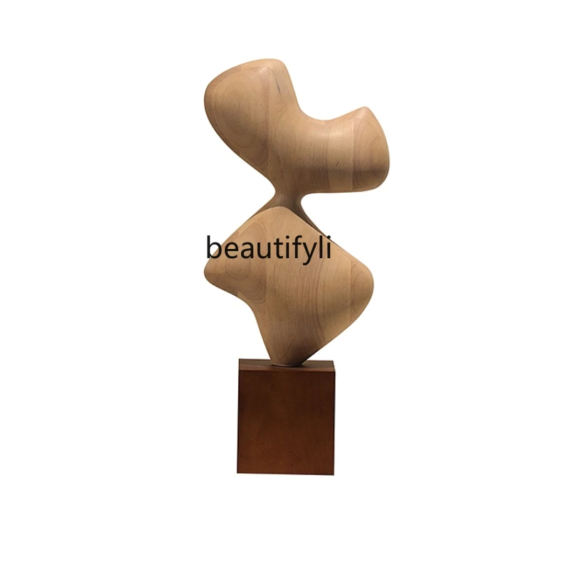 

French Base Square Solid Wood Art Wooden Sculpture Decoration a Block of Wood Or Stone Hallway Roman Column Sculpture Table