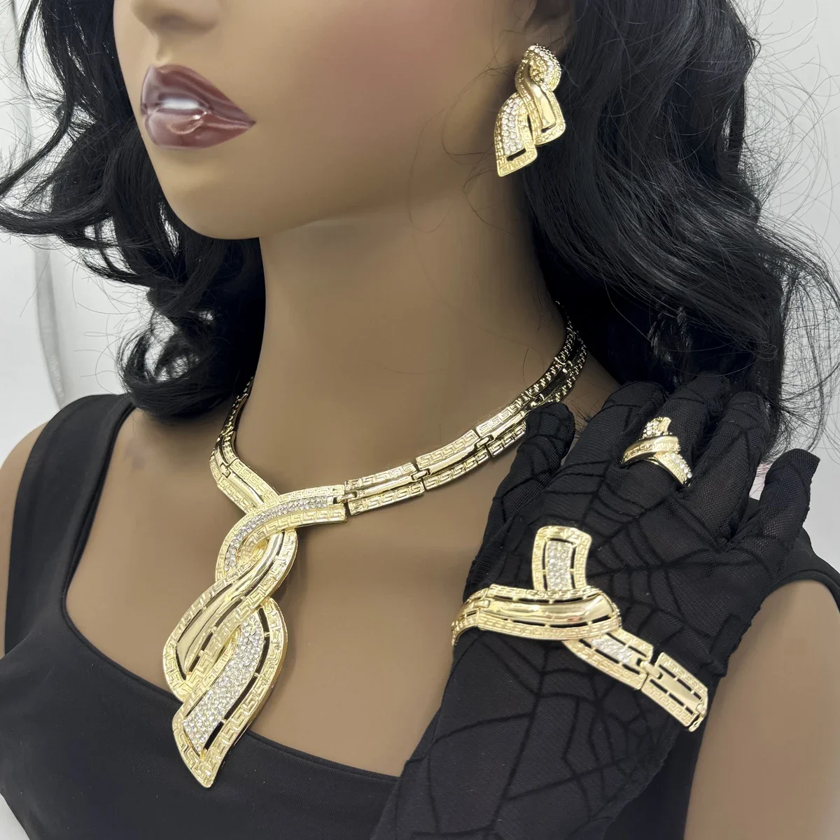 Pendentif femme africaine en or 18k, Bijoux africain