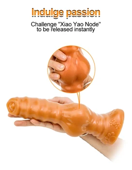 Realistic Silicone Animal Dildo Vaginal G-spot With Suction Cup Anal Plug Hand-free Huge Monster Dildo Female Sex Toys For Women 4