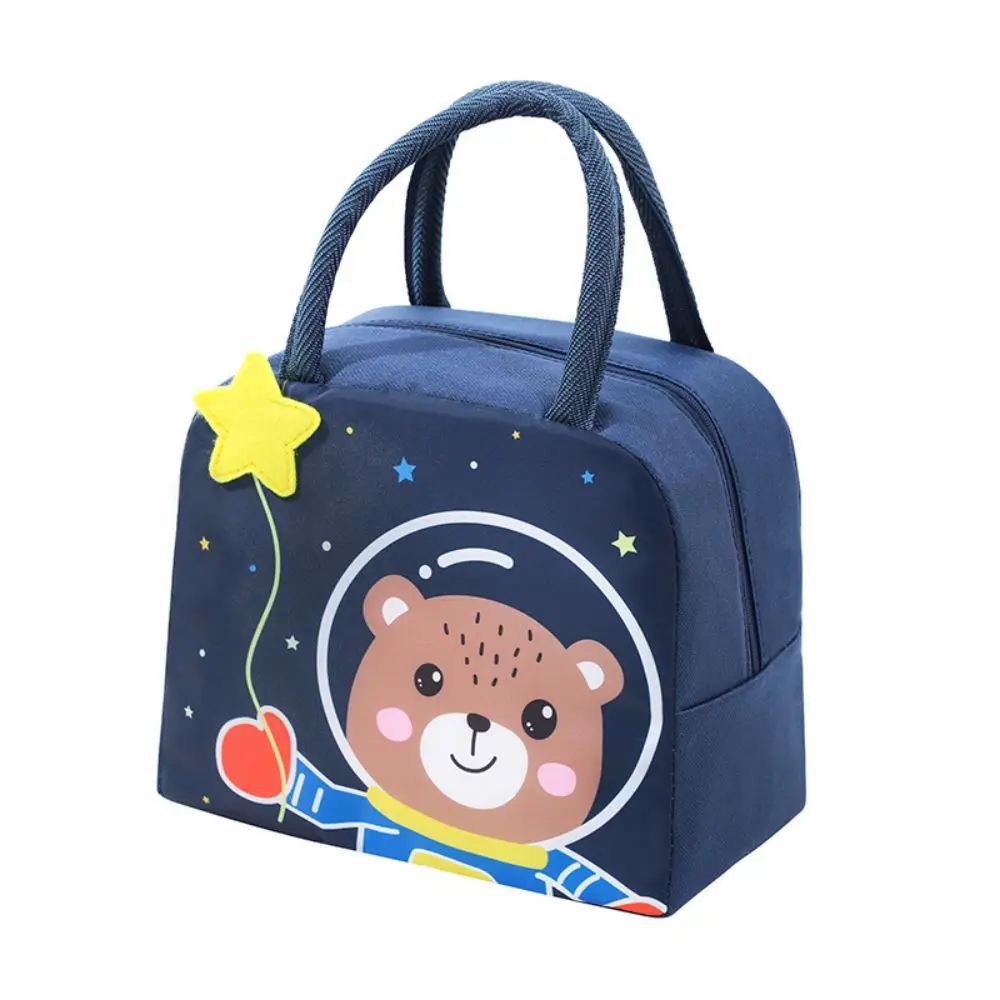 Insulated Lunch Bag Cartoon Handheld Thickened Aluminium Foil Insulation Portable For Student