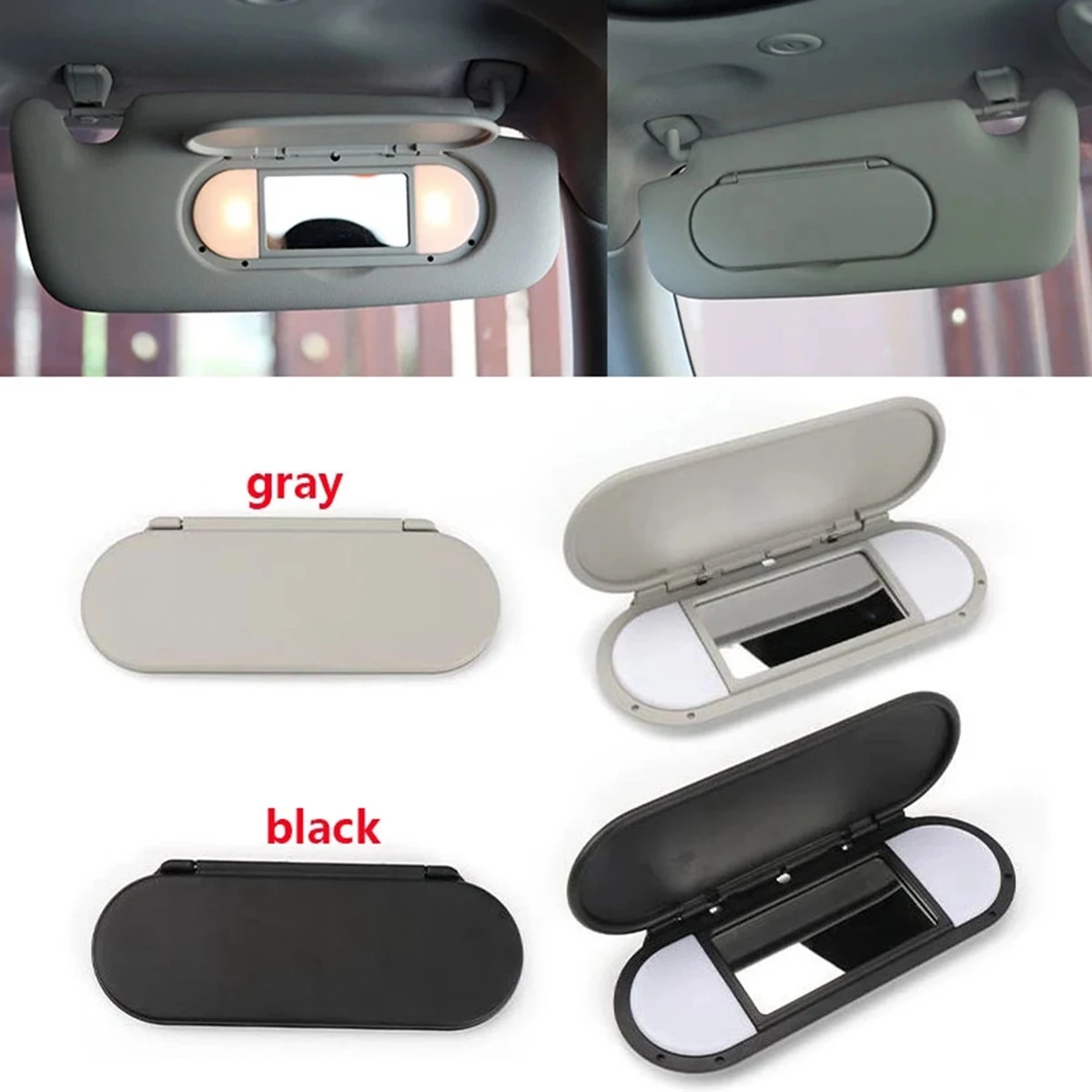 WO-Car Roof Sunvisor Sun Visor 메이크업 미러 유리 커버 라이트 램프 캡 뚜껑 For-BMW Mini F54 F55 F56 F60 2015-2020