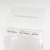 Y1UB Acrylic Money Saving Banks 365 Day Challenge Coin Jar for Personally Finance 2