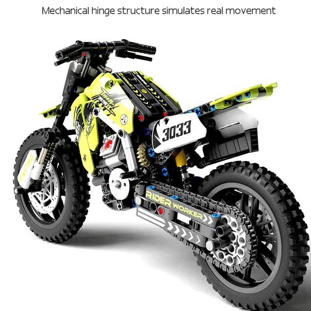 Motorcycle Toy Building Block Set STEM Construction Kit for Boys, Girls and Adults Collectible Motorcycle Models 476 Pieces 5