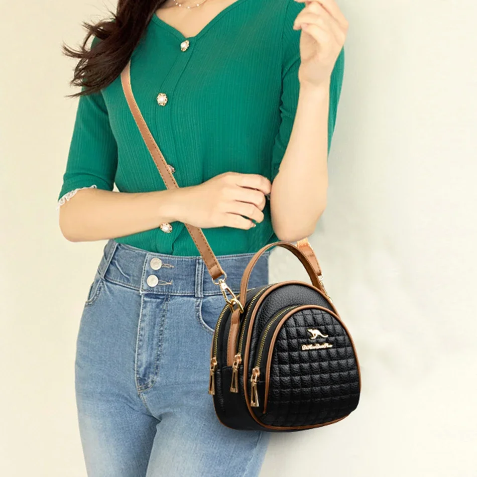 New Ladies Hand Messenger Bags High Quality Soft Leather Purses and Handbags Luxury Designer Women Shoulder Crossbody Bags