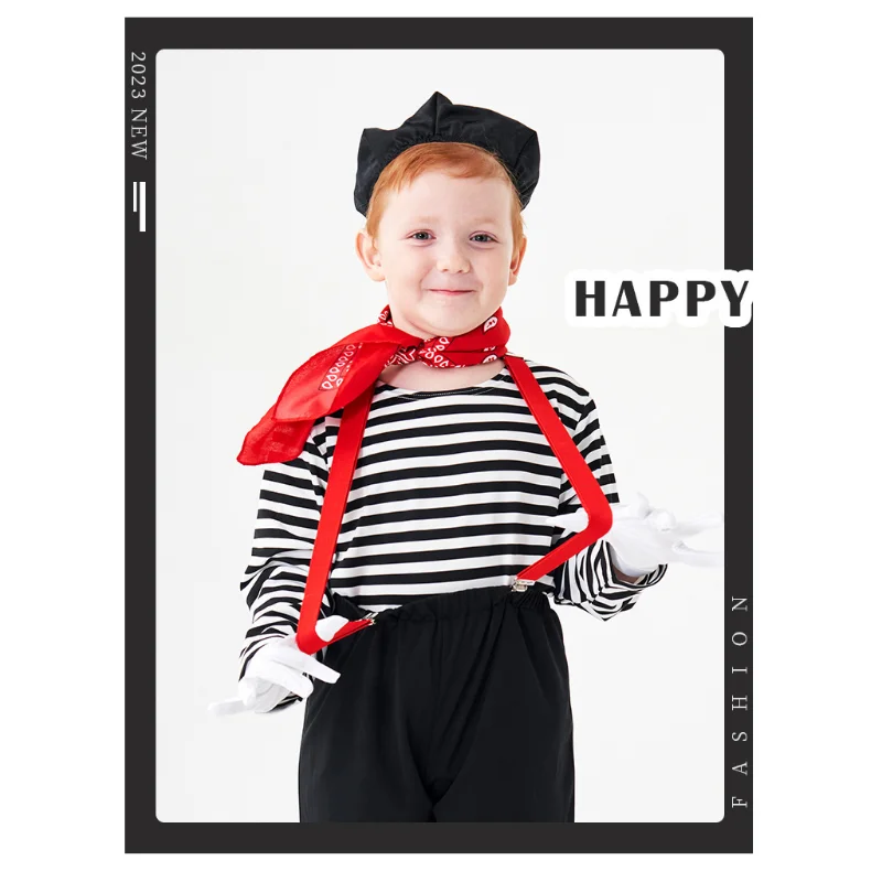 Halloween Children Cosplay Clown Stage Costume Performance Show Festival Performance Costumes
