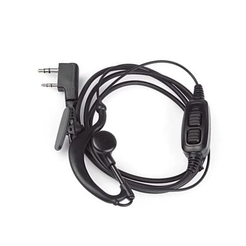 RISENKE G Shape Earpiece for Baofeng, UV-82HP, UV-82X, UV-82C, UV-82, Walkie Talkie, Radio Headset, Acoustic Tube, Double Ptt