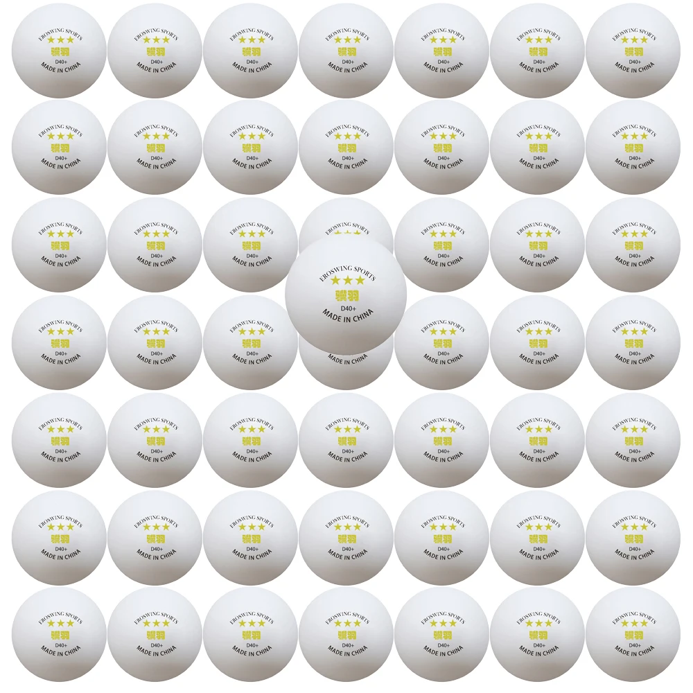 Description Picture 6 of item100pcs 3 Stars Table Tennis Balls Yellow Label Eroswing ABS 40mm+ Good Elasticity White Ping Pong Training Balls Table Tennis