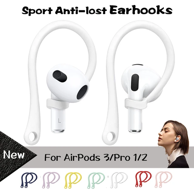 1/4Pairs for AirPods Pro Ear Hooks Covers Accessories Silicone Anti-Slip  Ear Tips Sports Protective Sleeve For AirPods Pro Gen 1