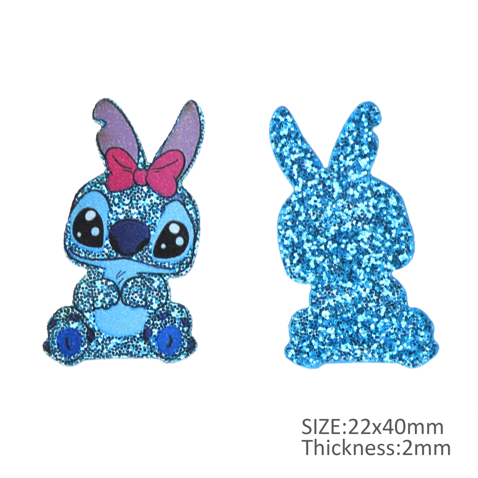 5pcs Disney Lilo StitchGlitter Acrylic Flatback Planar Resin Craft Supplies  Cabochon Scrapbook DIY Hair Bow Bag Material Acrylic - AliExpress