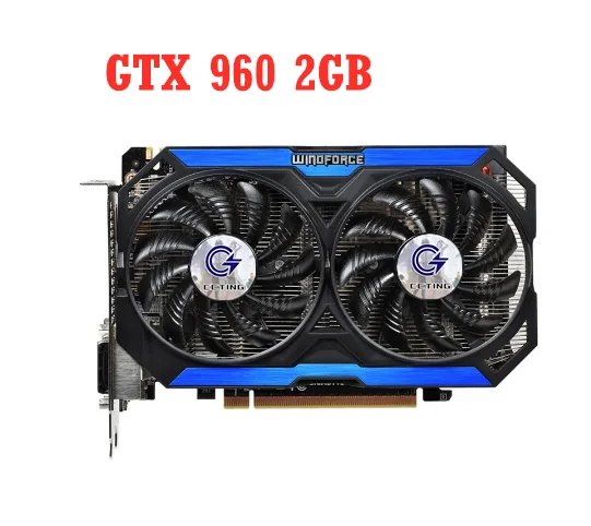 

C CCTING GTX 960 2GB Graphics Cards 128Bit GDDR5 Video Card for nVIDIA Map GTX960 GM206 GV-N960OC-2GD Hdmi Used for GIGABYTE