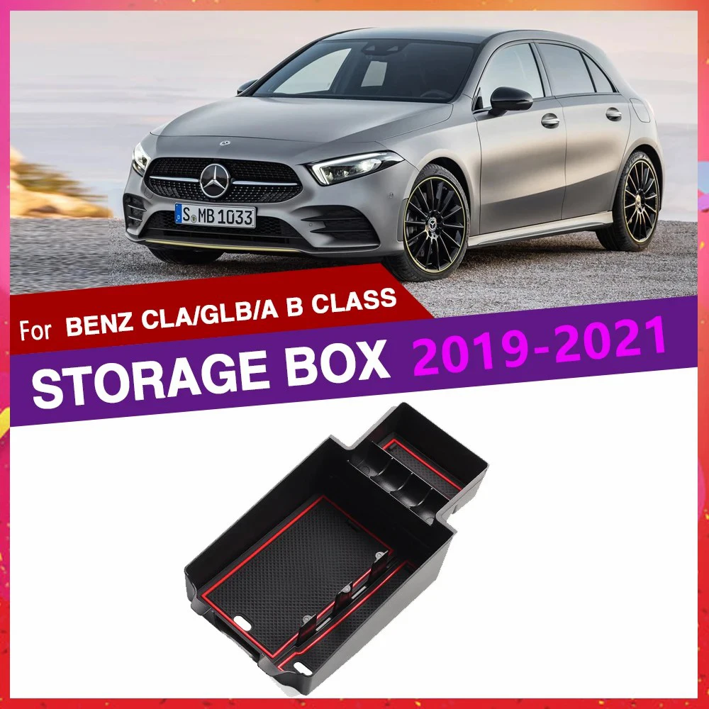 

Car Armrest Storage Organizer Rest Box for Mercedes Benz CLA Class C118 CLA250 GLB Class X247 A W177 A180 A200 B W247 B180 B200