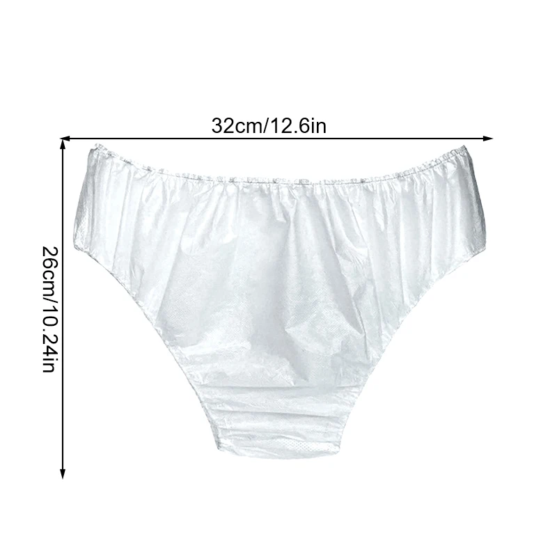 30Pcs Travel Portable Disposable Non Woven Briefs Unisex Hotel Spa Wash-Free Panties Menstruation Underwear Emergency Underpants