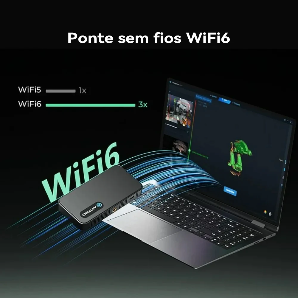 3D scanner Creality CR-Scan Ferret Pro WiFi Portable Handheld Anti-shake Tracking 0.1mm Accuracy Wireless for iOS Android