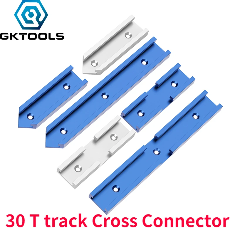 4pcs Aluminium Alloy Cross T-track Connector T-slot Miter Track Connector