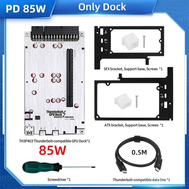 TH3P4G3 USB4 Thunderbolt4/3 互換 GPU ドック ラップトップから PCIe