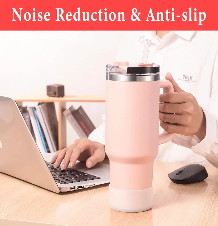 Silicone Boot For Stanley Quencher 40oz & 30oz - Cute Camel Pattern Protective Bottom Cover Sleeve - View #8