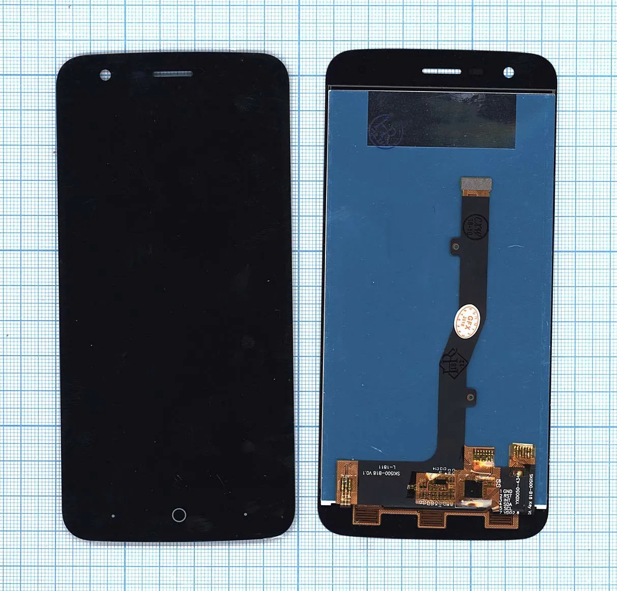 Модуль (матрица + тачскрин) для ZTE Blade V8 Lite черный | Компьютеры и офис