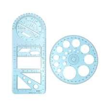 

1 Set Drawing Ruler Measuring Ruler Students Protractor Multifunctional Ruler