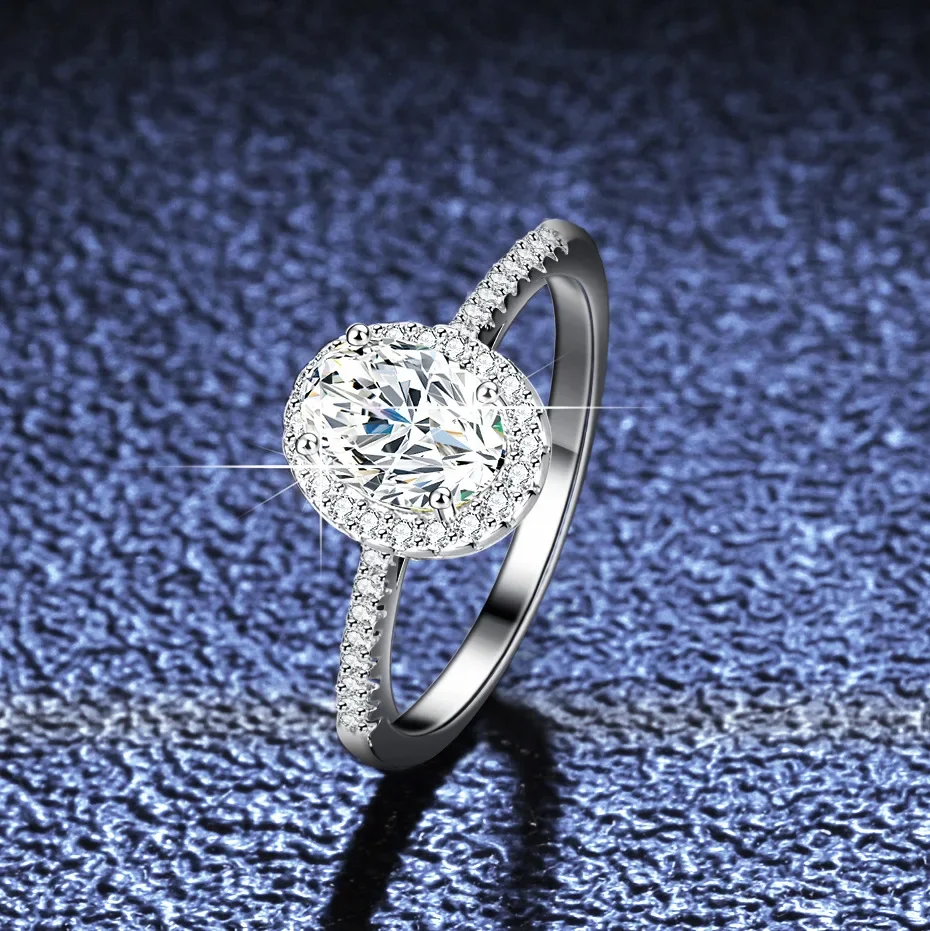 LuxuryPlatinumPt9501CtEggShapedDoveEggAtypicalGreenMoissanite