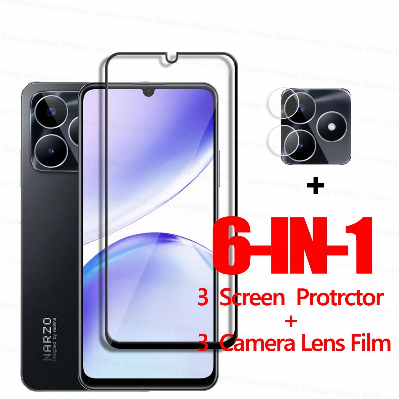 

Для Realme Narzo N53 стекло Realme Narzo N53 N55 защита экрана Полный Клей HD защитная пленка из закаленного стекла Защитная пленка для стекла Realme Narzo N53