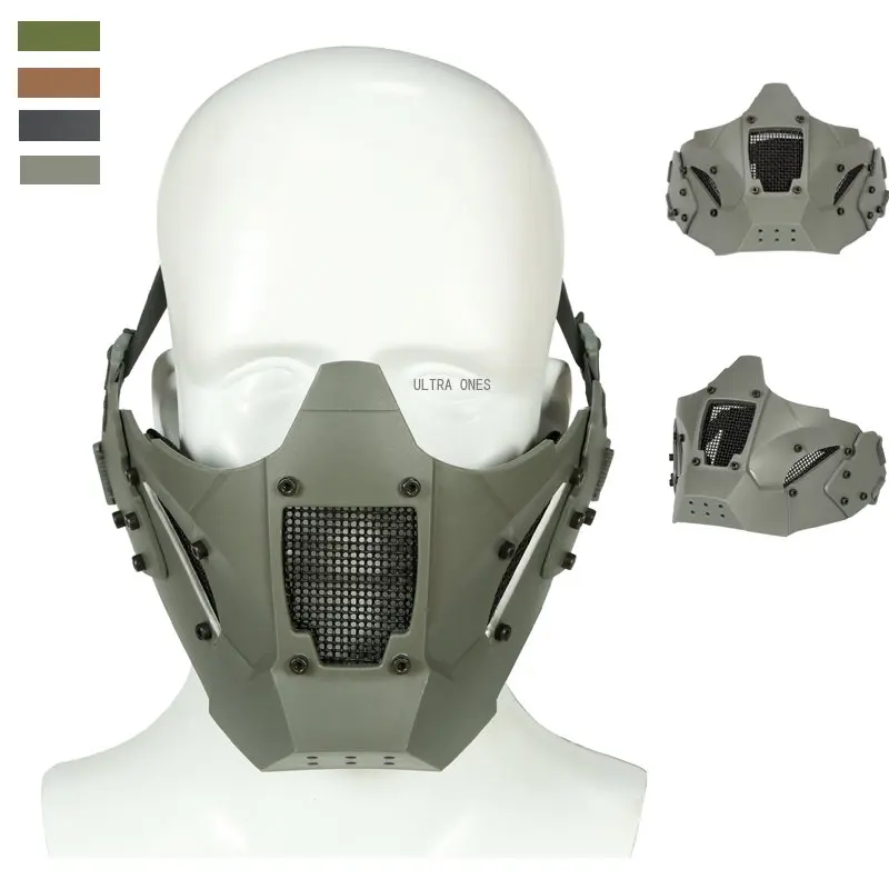 

Tactical Wargame Mask Hunting Military Sports Breathable Face Masks Airsoft Cs Games Comfortable Masks Use with FAST Helmet