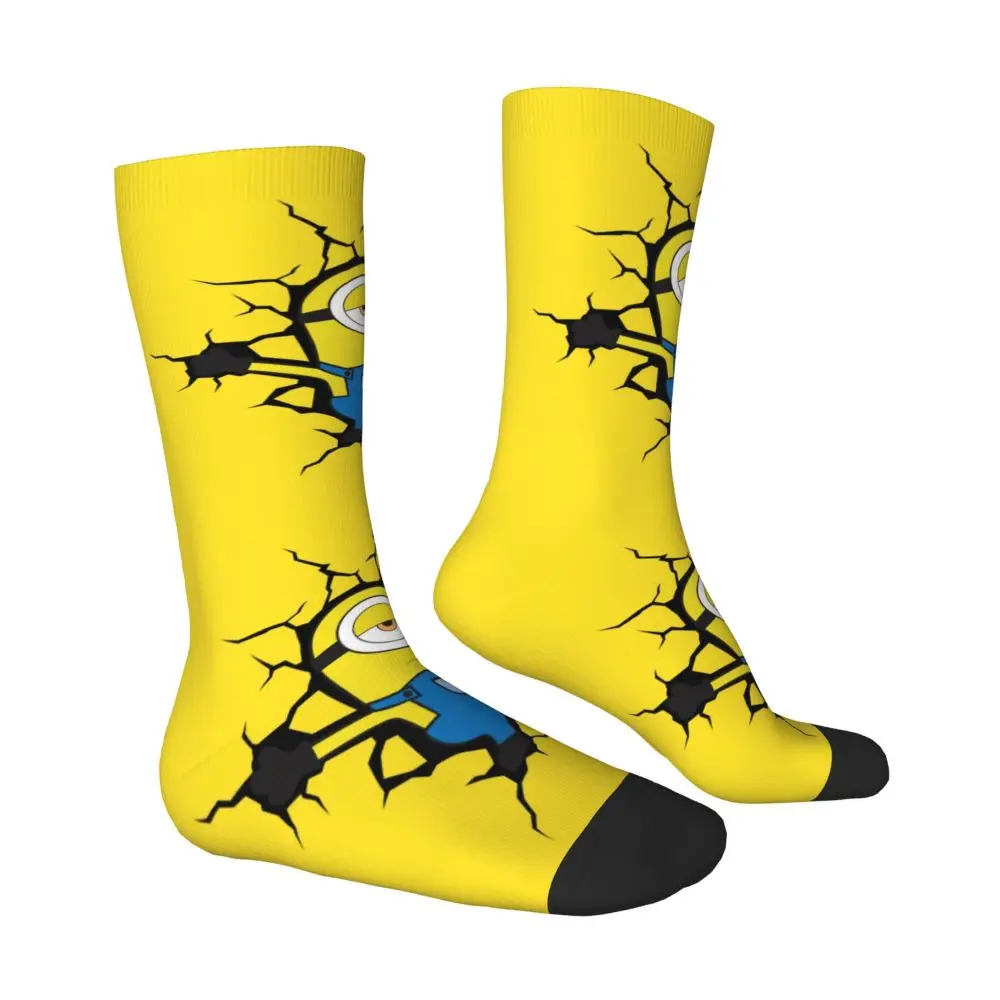 Custom Cool Print M- Minions Cartoon Socks for Women Men Stretchy Summer Autumn Winter M- Minions Bananas Crew Socks 113 S89b95dd3629c41aca74db5db0930317bc