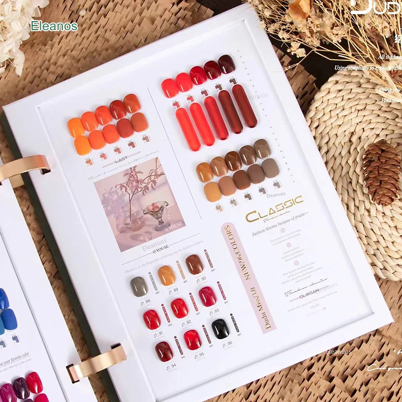 Eleanos Macaron Candy 96 Color Nail Gel Manicure Nail Salon Spring Summer 96pcs Gel Polish Set Soak Off UV LED Varnish Kit 15ml 5