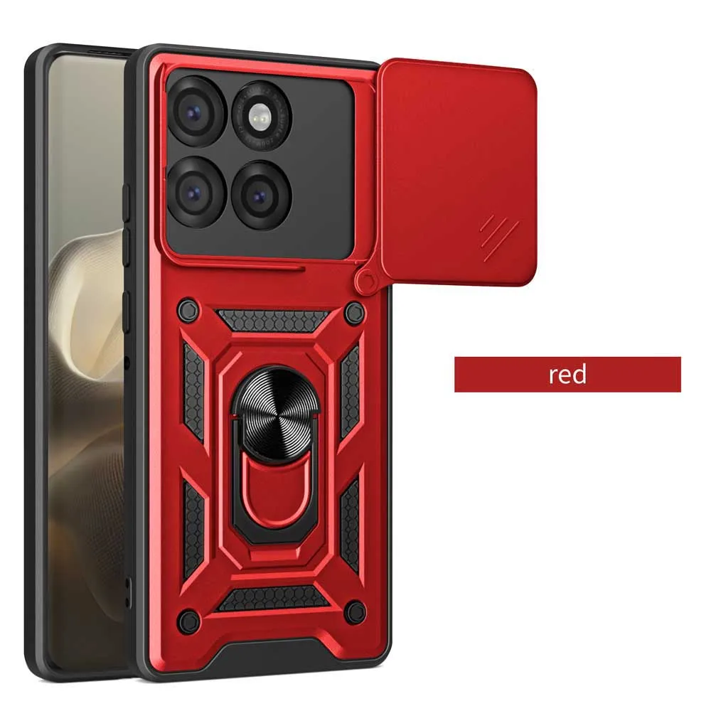 Shockproof Armor Case with Car Holder and Camera Lens Protection