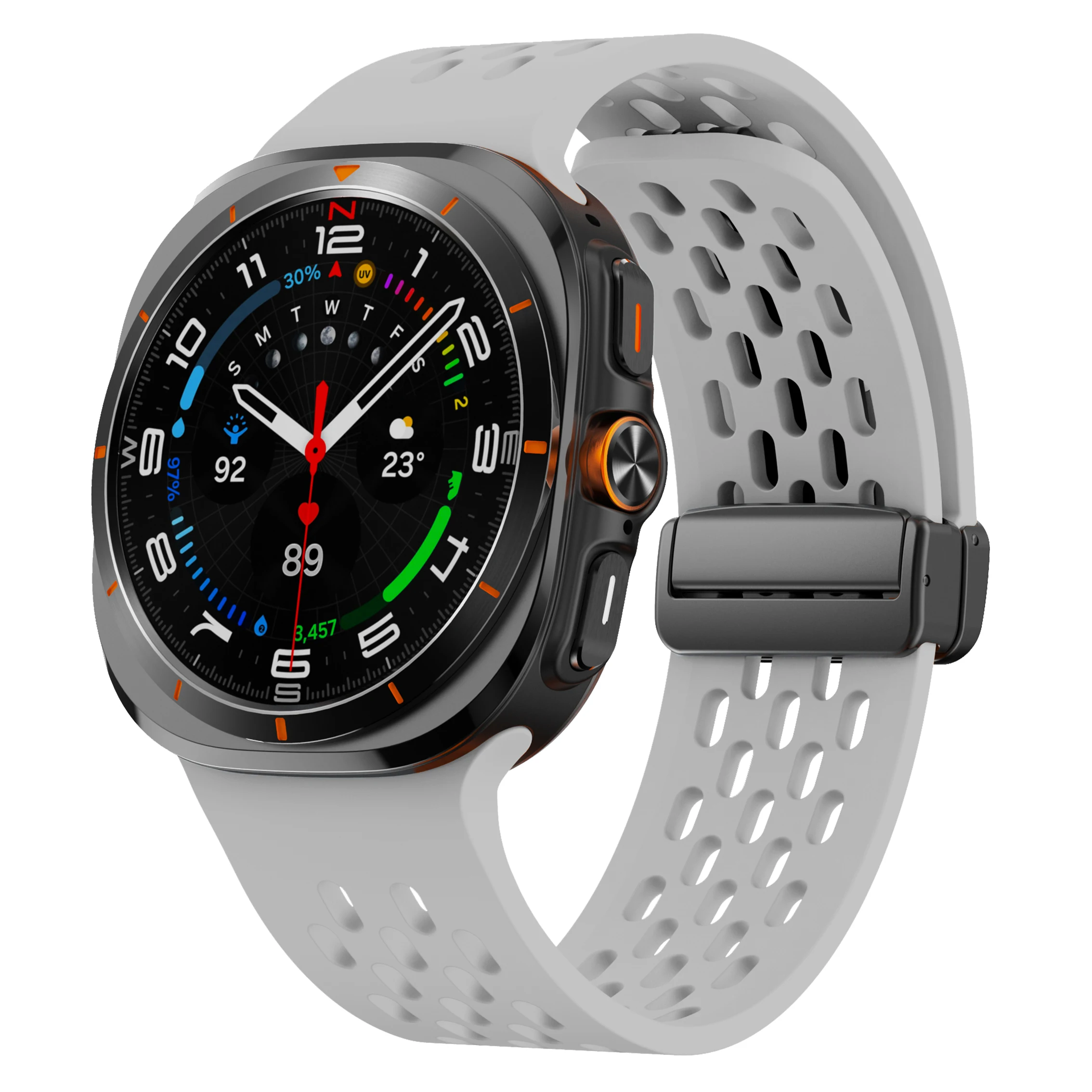 Breathable Magnetic Silicone Bracelet Strap