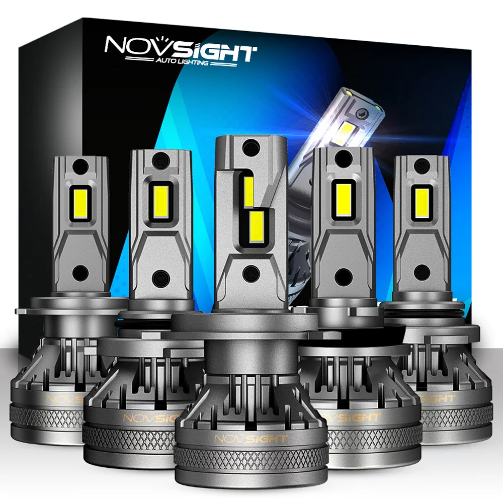 Novsight-車のヘッドライト電球,ledフォグライト,h7,h4,h11,h8,h9,h1,h3,9004,9005,9006,9007  w,120 lm,デコーダー,6500k AliExpress