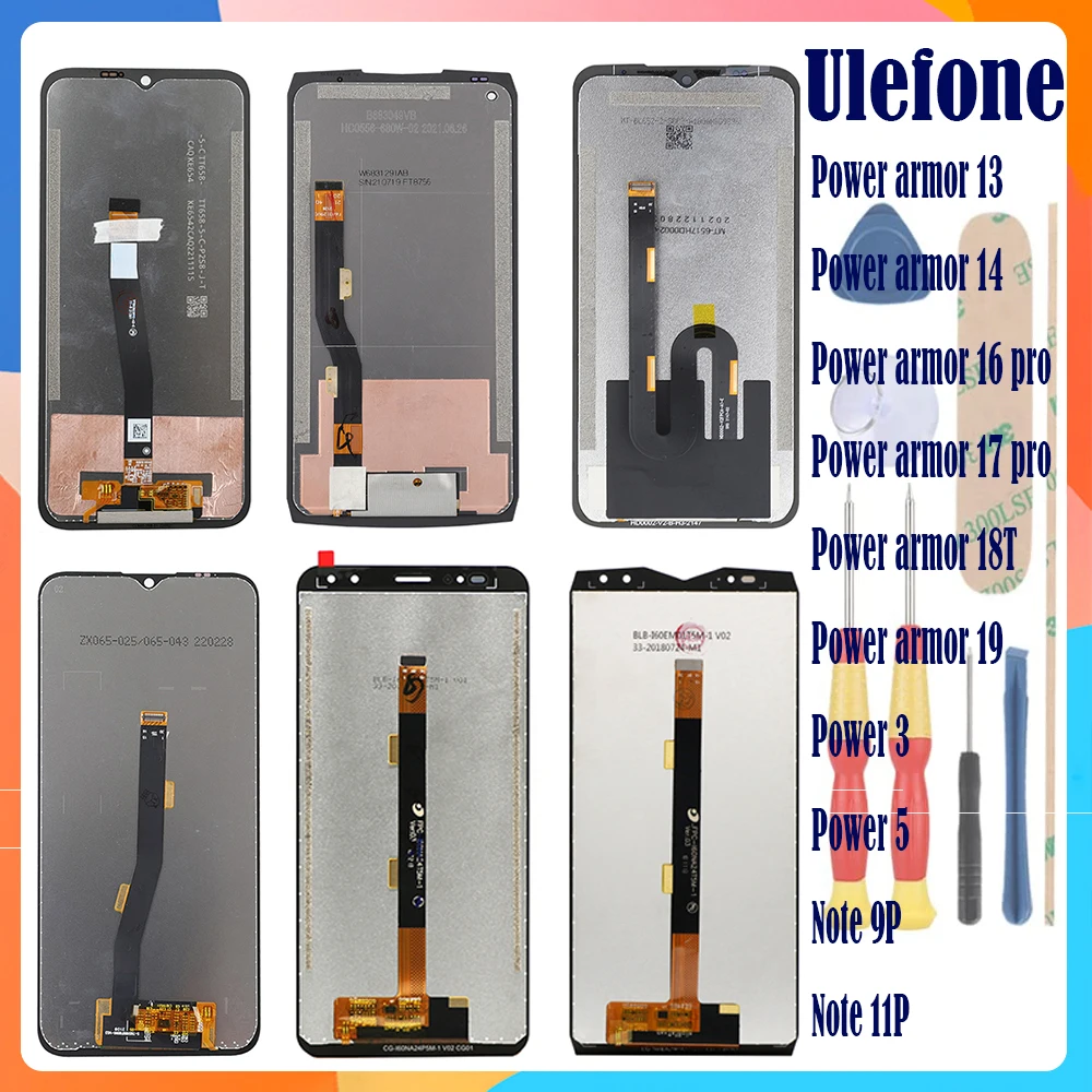 Per Ulefone Power Armor 13 Armor 14 Armor 16 Pro Armor 17 Pro Armor 18T Armor 19 Armor 21 Armor 22 /24 Power 3 + Display + Touch