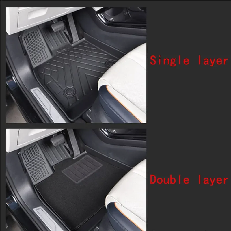 Car Floor Mats For BYD Song Plus DM-i EV 2024 2025 Seal U Trunk Mat Backrest Cushion Non-slip Foot Pad Cargo Liners