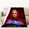 Singer K-Katy Perry Fluffy Soft Blankets for Decorative Sofa Throw Blanket Green Plaid With Print Downy Microfiber Bedding Knee 3