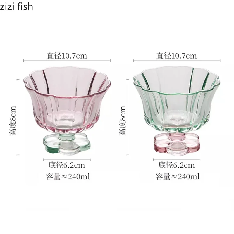 Flower Glass Dessert Cup 5