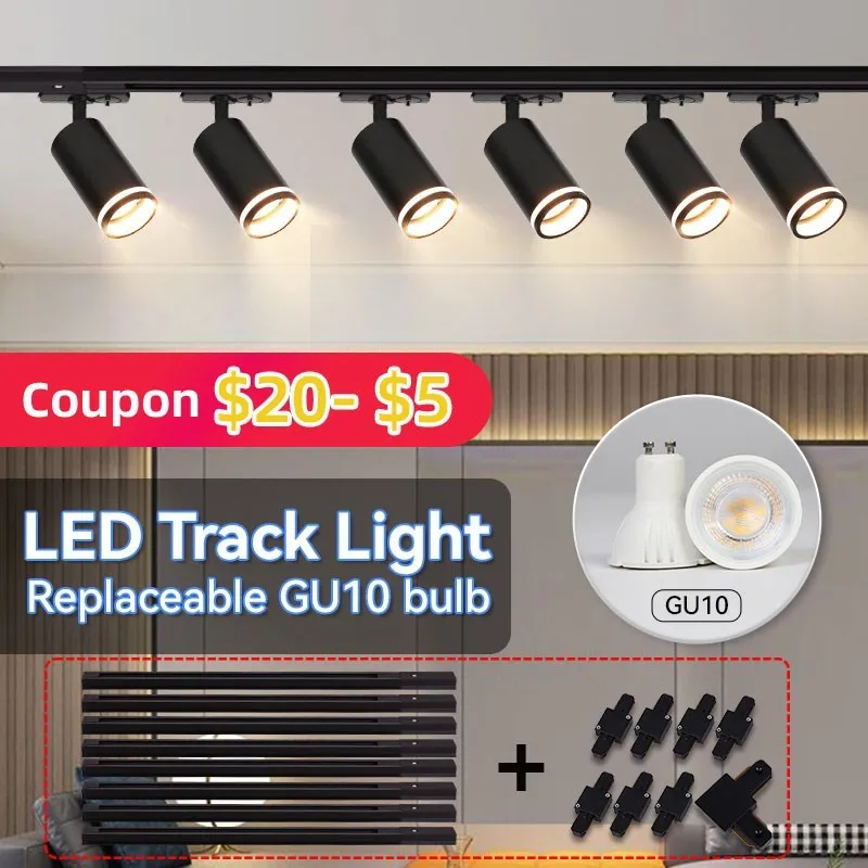 TrackLightsGU10LedTrackLampSpotlights110V220VforKitchen