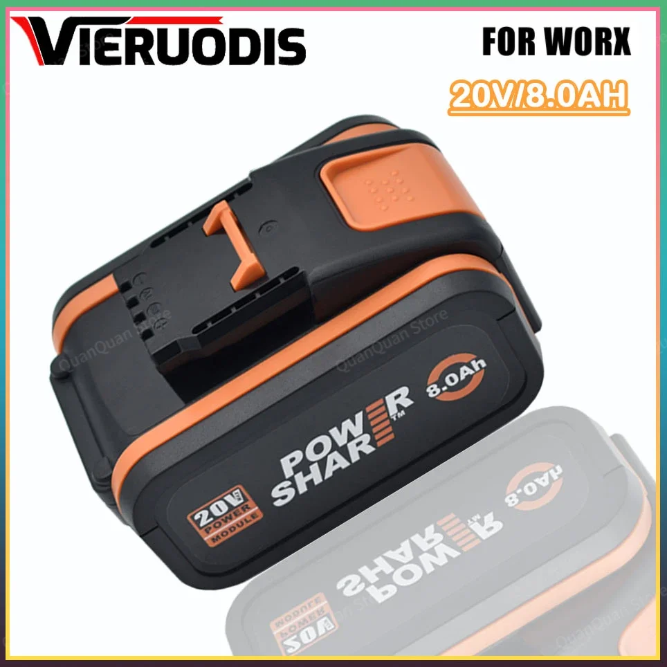 

For 20V Battery 8000mah Li-ion for Worx WX390/WX176/WX166.4/WX372.1 WX800/WX678/WX550/WX532/WG894E WG629E/WG329E/WG2