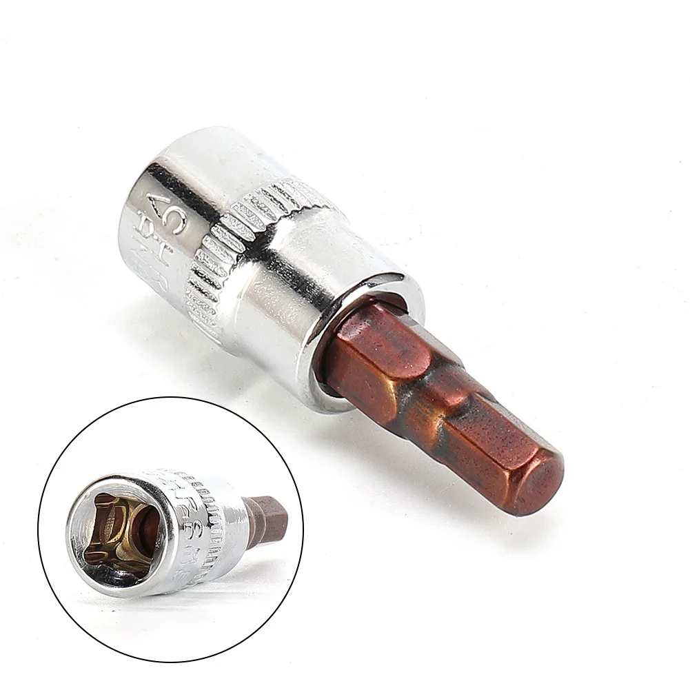 Description Picture 4 of item1/4 Inch Drive Hex Allen Socket Bit Set 3mm 4mm 5mm 6mm 7mm 8mm Screwdriver Bits Hand Tools H3 H4 H5 H6 H7 H8 1/5pcs