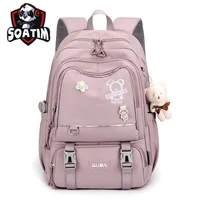 Children School Bags For Girls Large Schoolbag Kawaii Primary School Backpack Kids Book Bag Waterproof Laptop Travel Rucksack 2
