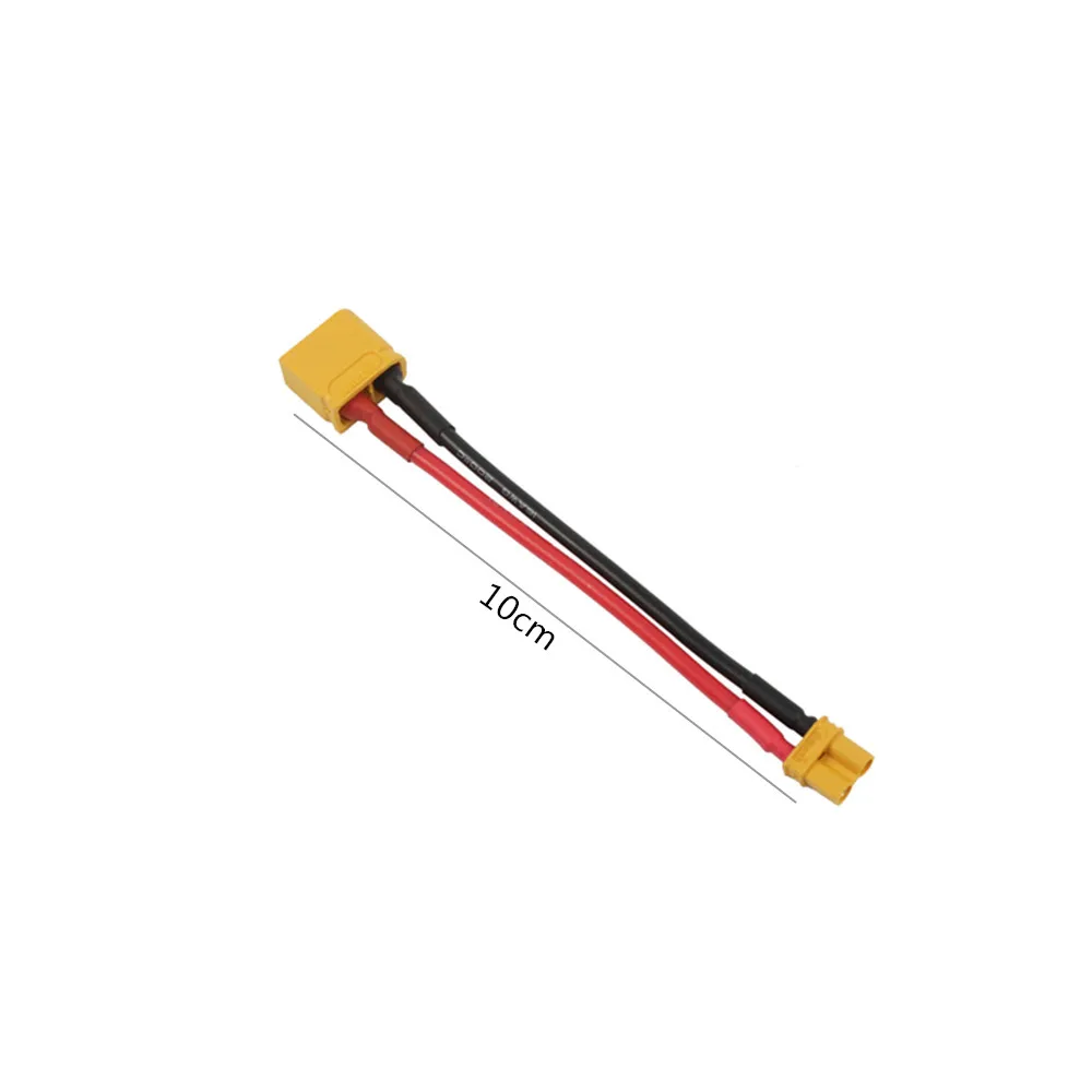 Фото Переходник XT60/XT30, 10 см, 16AWG, силиконовый провод, штекер/разъем, для радиоуправляемого квадрокоптера FPV, запчасти для дрона №4