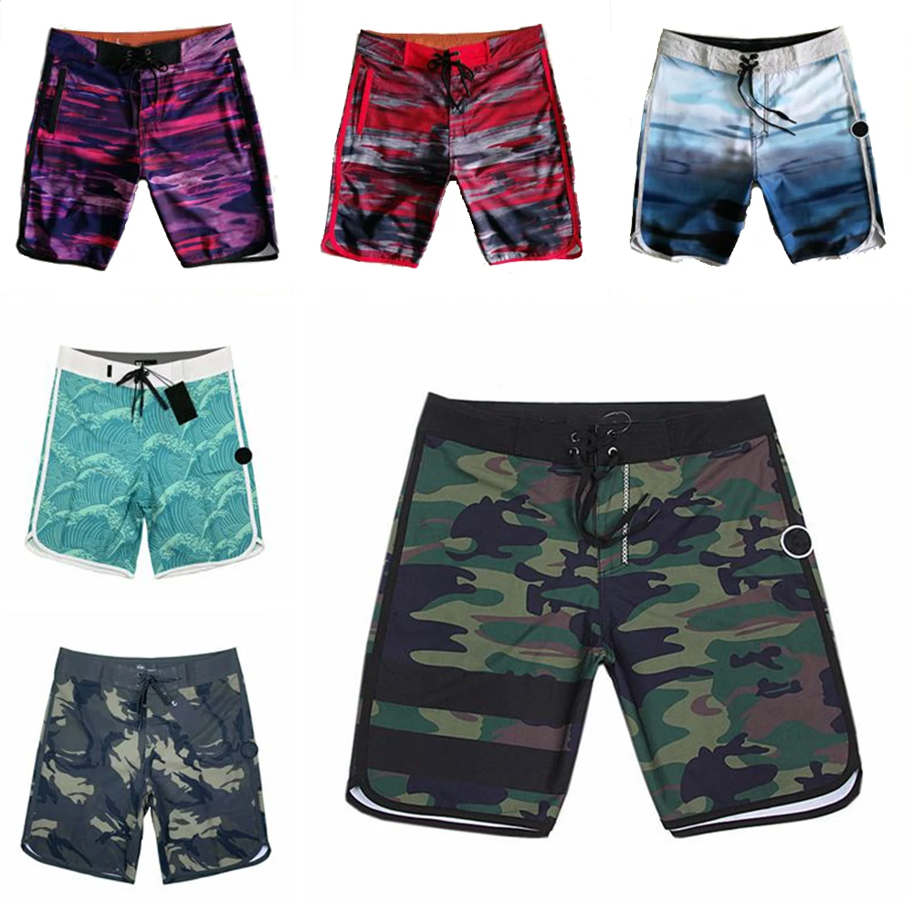 Plus Size 28 to 38 Waterproof Board Shorts Summer Shorts Men Swimwear Men Beach Shorts Men Bermuda Short Boardshorts With Label 2