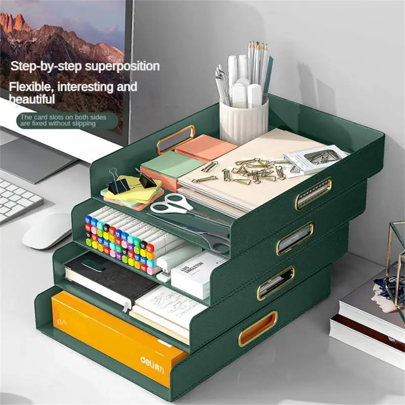 

Офисная настольная корзина для хранения документов формата А4, многоуровневая стойка для хранения, стойка для хранения книг с выдвижным ящиком, стойка для хранения данных