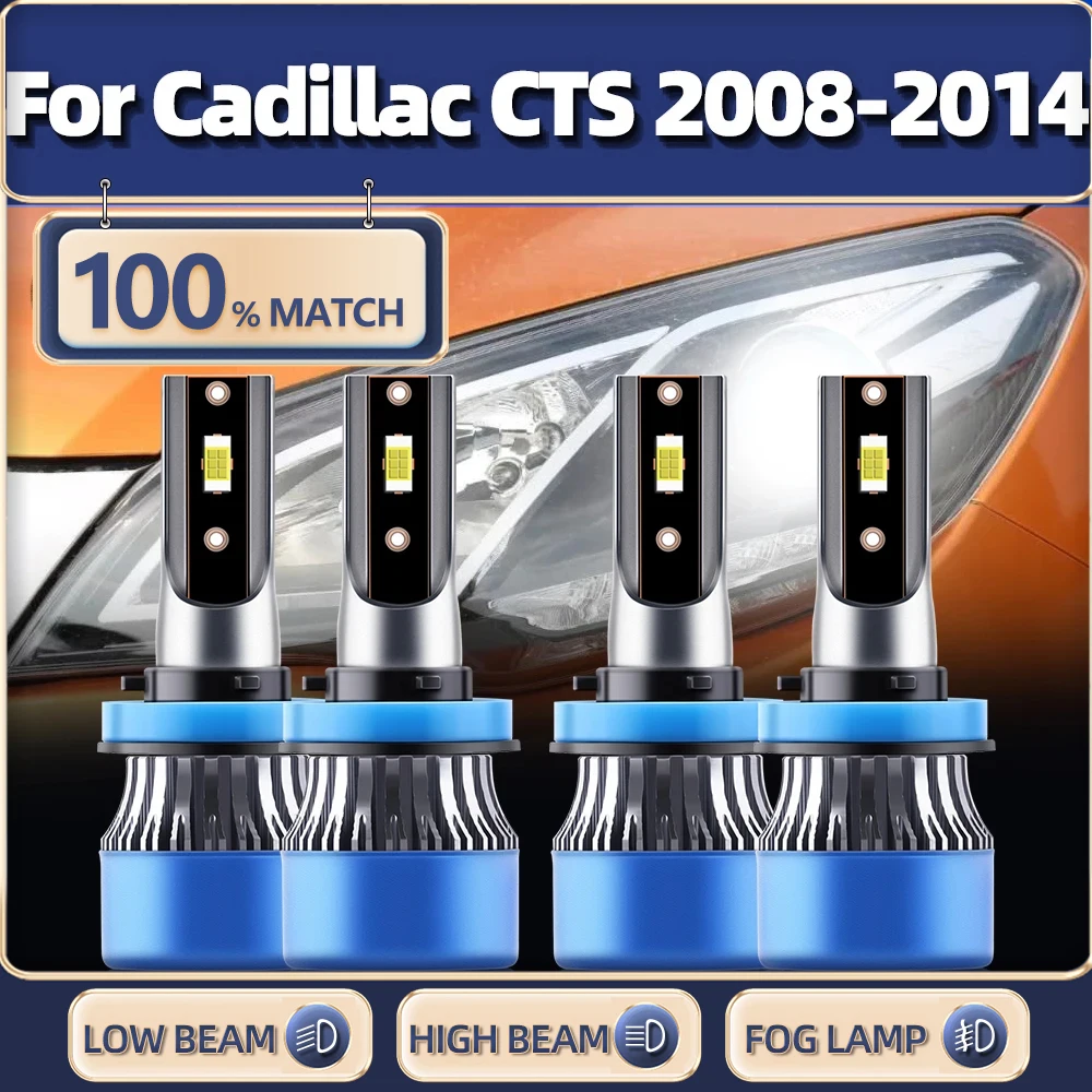 

Canbus LED Headlight Bulbs 3570 CSP Chip Auto Headlamp 12V 6000K Car Lights For Cadillac CTS 2008 2009 2010 2011 2012 2013 2014