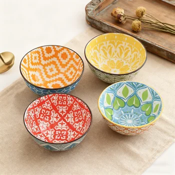 Bohemian Ceramic Bowl Set 3