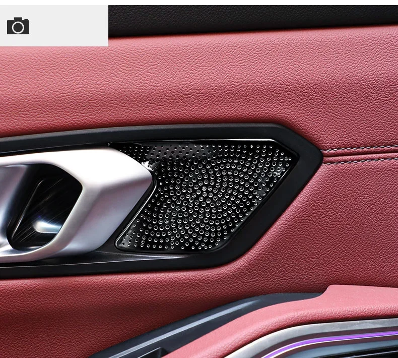 For BMW 3 Series G20 G21 G81 2020 2021 2022 2023,Front Rear Door A-pillar Horn Covers, Inner Handle Speaker Instrument Audio Lid
