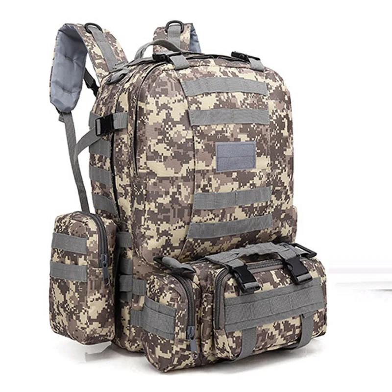 

Multi-functional Tactical Mountaineering Bag Outdoor Camouflage Waterproof combination Travel Bag Military backpack 2023