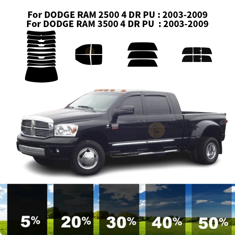 

Нанокерамическая Автомобильная УФ-пленка Precut для окон, автомобильная пленка для окон для DODGE RAM 3500 4 DR ПУ 2003-2009