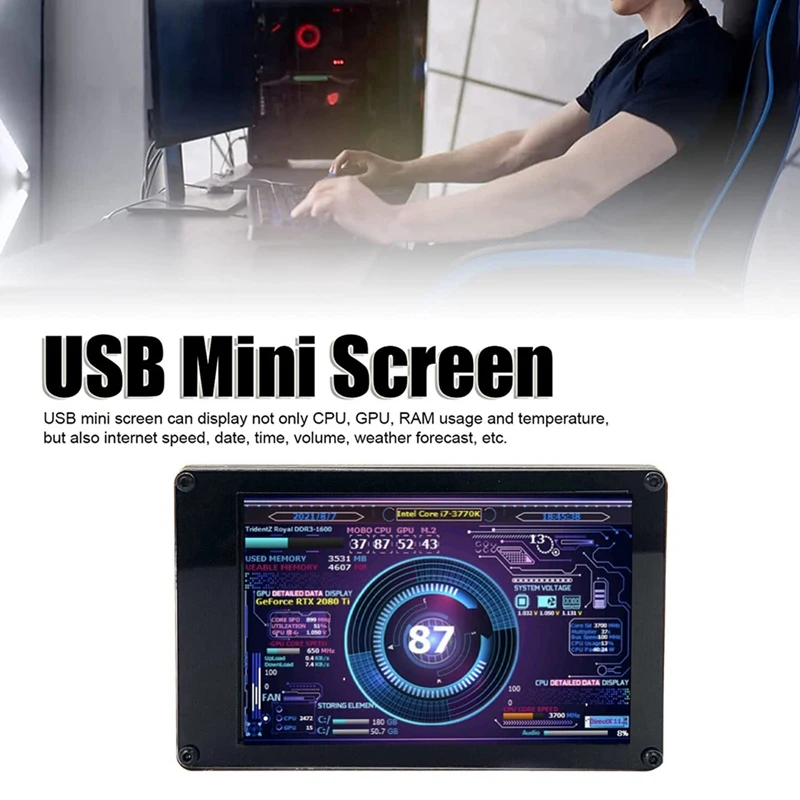 AIDA64 3.5 ġ IPS LCD USB ǻ  ȭ, 4    ̺, 9 , 320x480