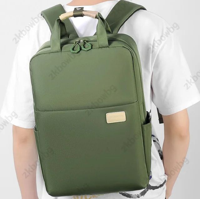 Versatile and stylish backpack designed to accommodate various laptop models, made of high-quality nylon material, water-resistant, compatible with Samsung, HP, Asus, Acer, Macbook, Lenovo, Dell, Xiaomi, Huawei, spacious main compartment, adjustable shoulder straps, padded back panel, suitable for students, professionals, travelers.