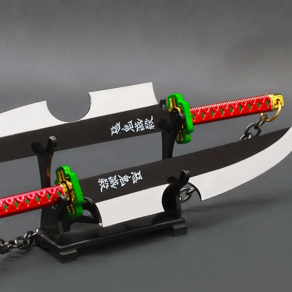 Demon killer Weapon Uzui Tengen Nichirin Blade The Sound Hashira Anime Peripheral Katana Sword Metal Weapon Model Boys Gift Toys 4