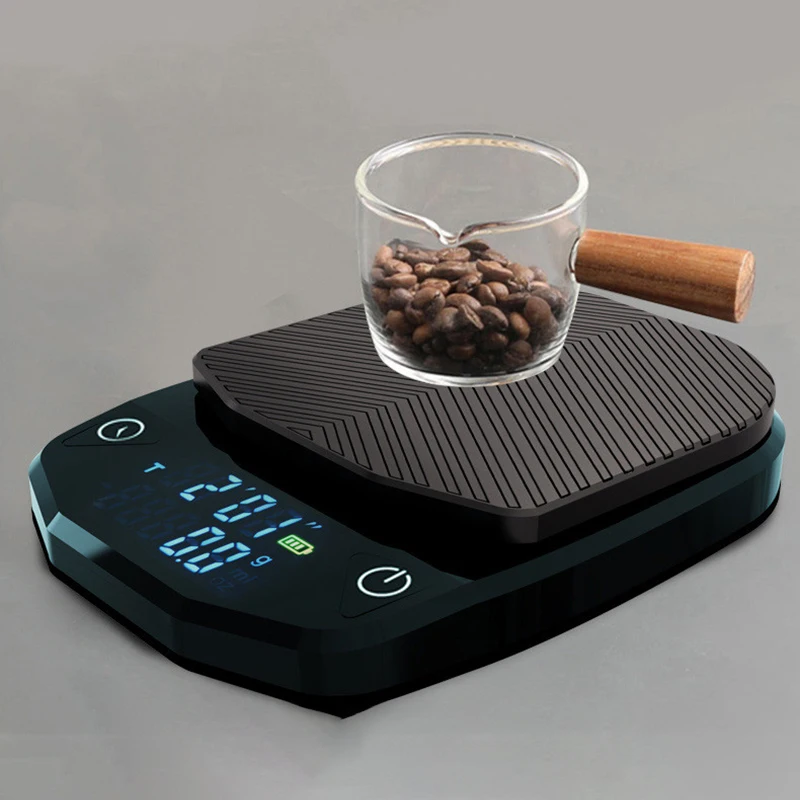 

Coffee Electronic Scales High Precision 2kgx0.1g Digital Scale Coffee Bean Weighing Coffee Maker Tools Coffee Accessories